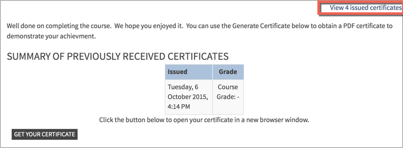 certificate report 1