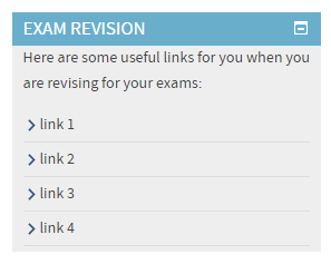 Create an exam revision block and place it prominently on your module homepage.