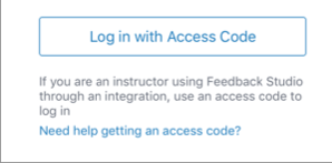Login with access code